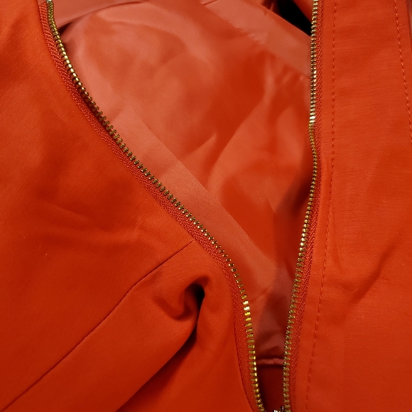 Calvin Klein Red Suit Jacket Size 12 Form Fitting. - Picture 6 of 16
